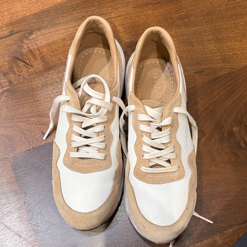 Kaanas Beige and Cream Footwear